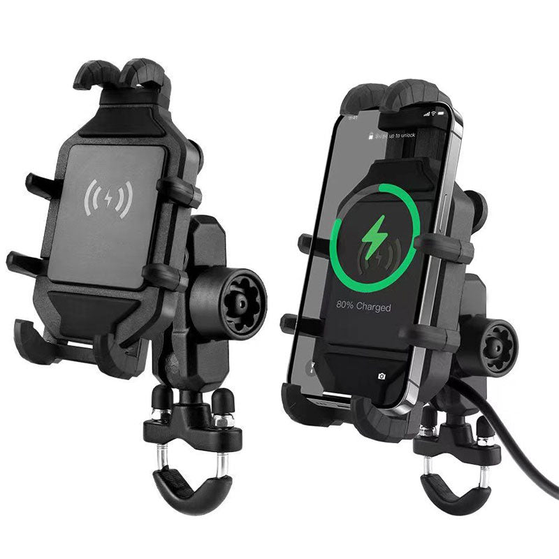 Motorcycle Wireless Charging Phone Holder Handlebar Mounting Accessory - M46