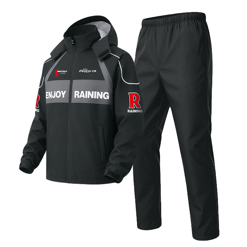Two-piece heavy-duty motorcycle rain suit-C13