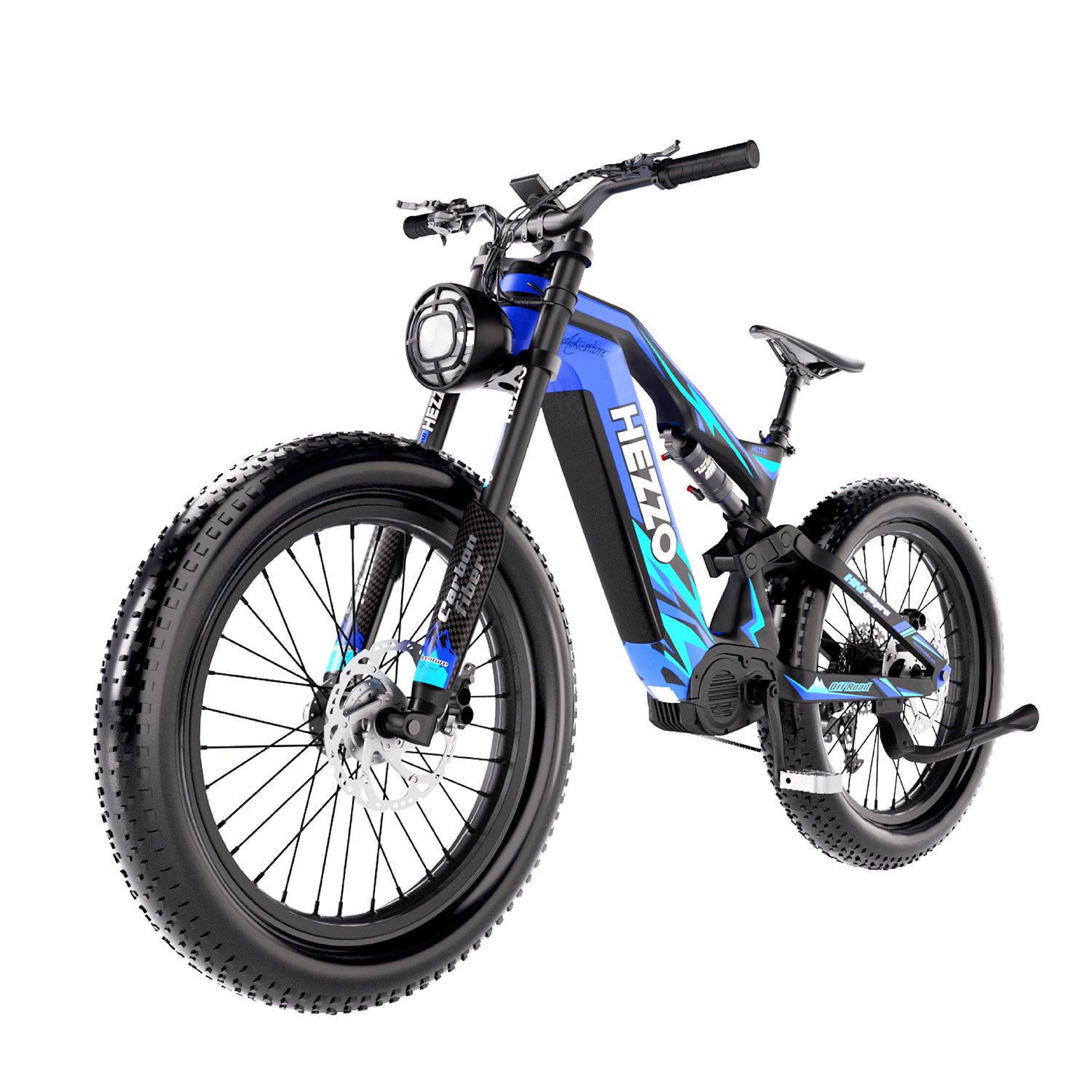 1000W Mid-Motor Carbon Fiber Electric Bicycle - K9