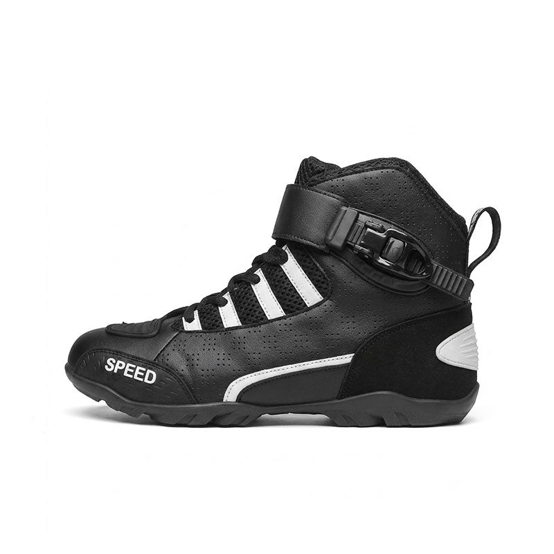 Motorcycle racing boots with crash and fall protection-K93