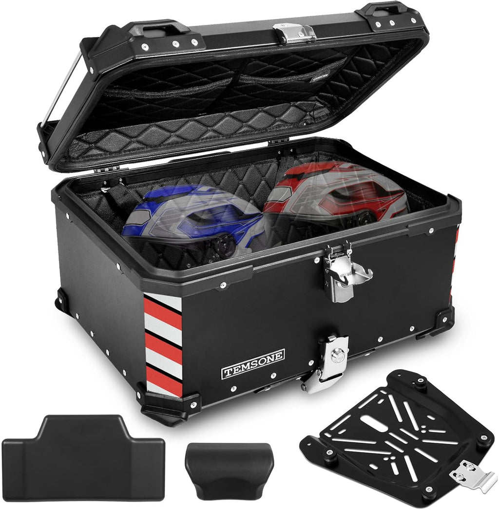45L/60L Universal Motorcycle Trunk Travel Tail Box Non-Aluminum Alloy-