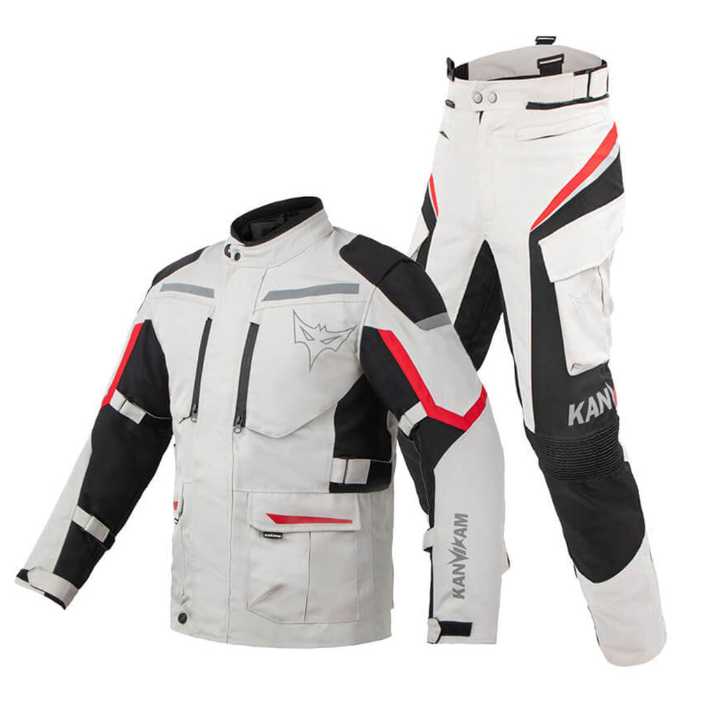Warm Motorcycle Touring Jacket with Removable Liner-J51