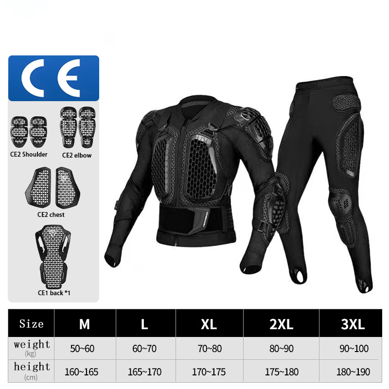 Professional-grade full chest and back armor-J23