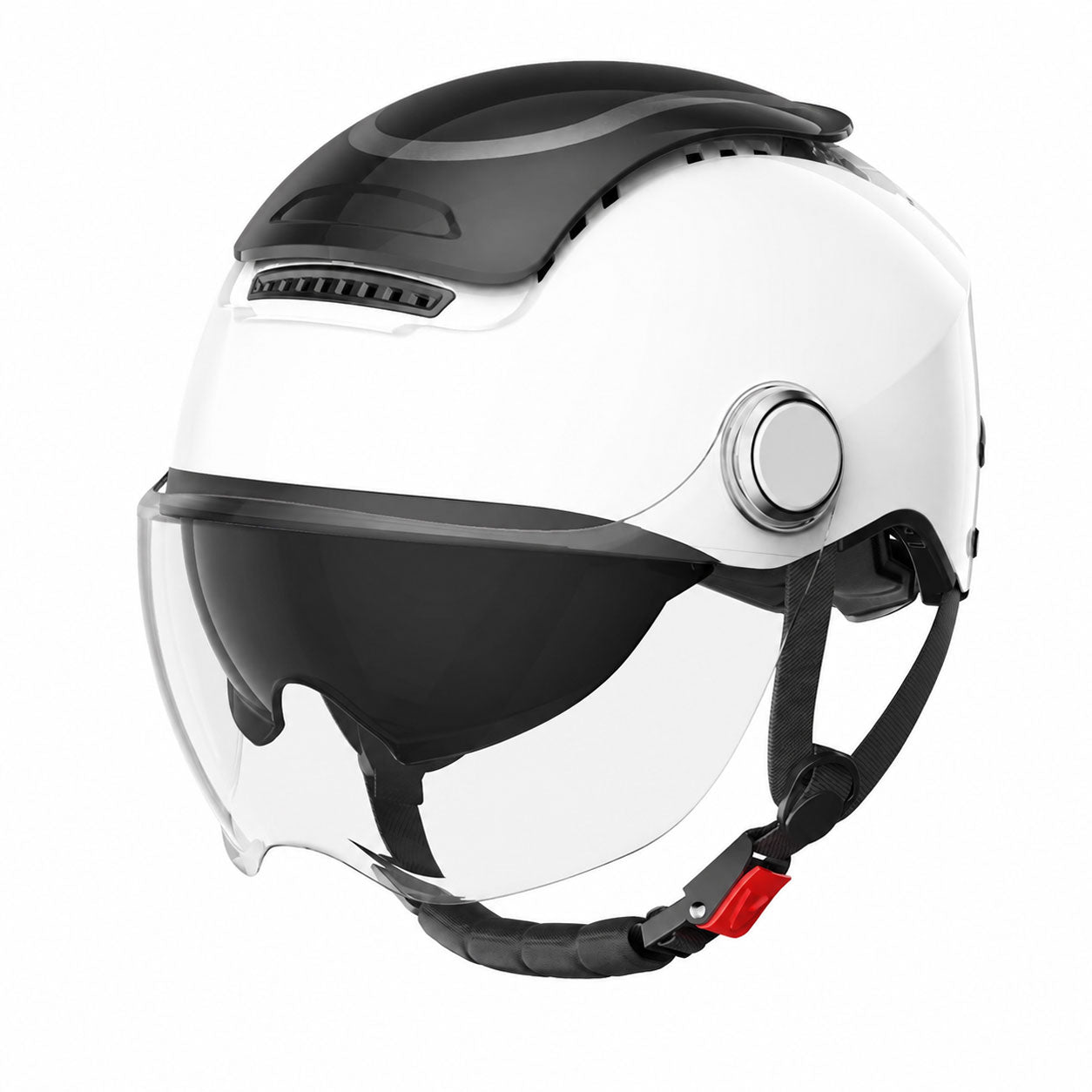 Breathable, sun-protective motorcycle half-helmet-I148