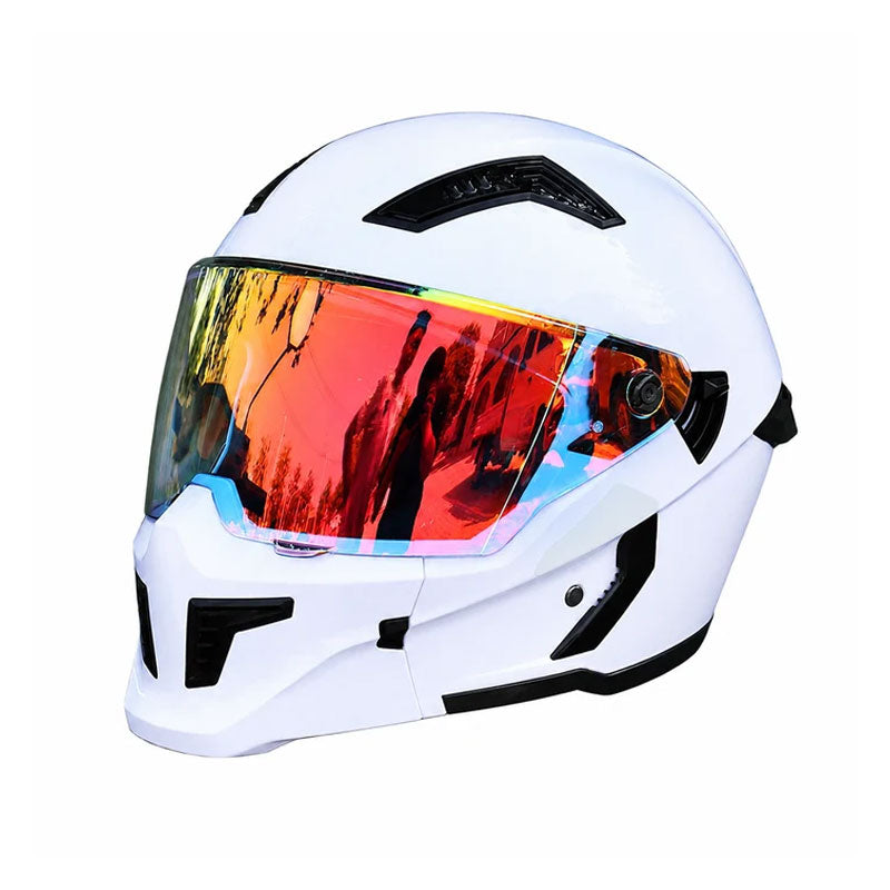 DOT-Certified Modular Motorcycle Helmet (Convertible Full-Face)-I165