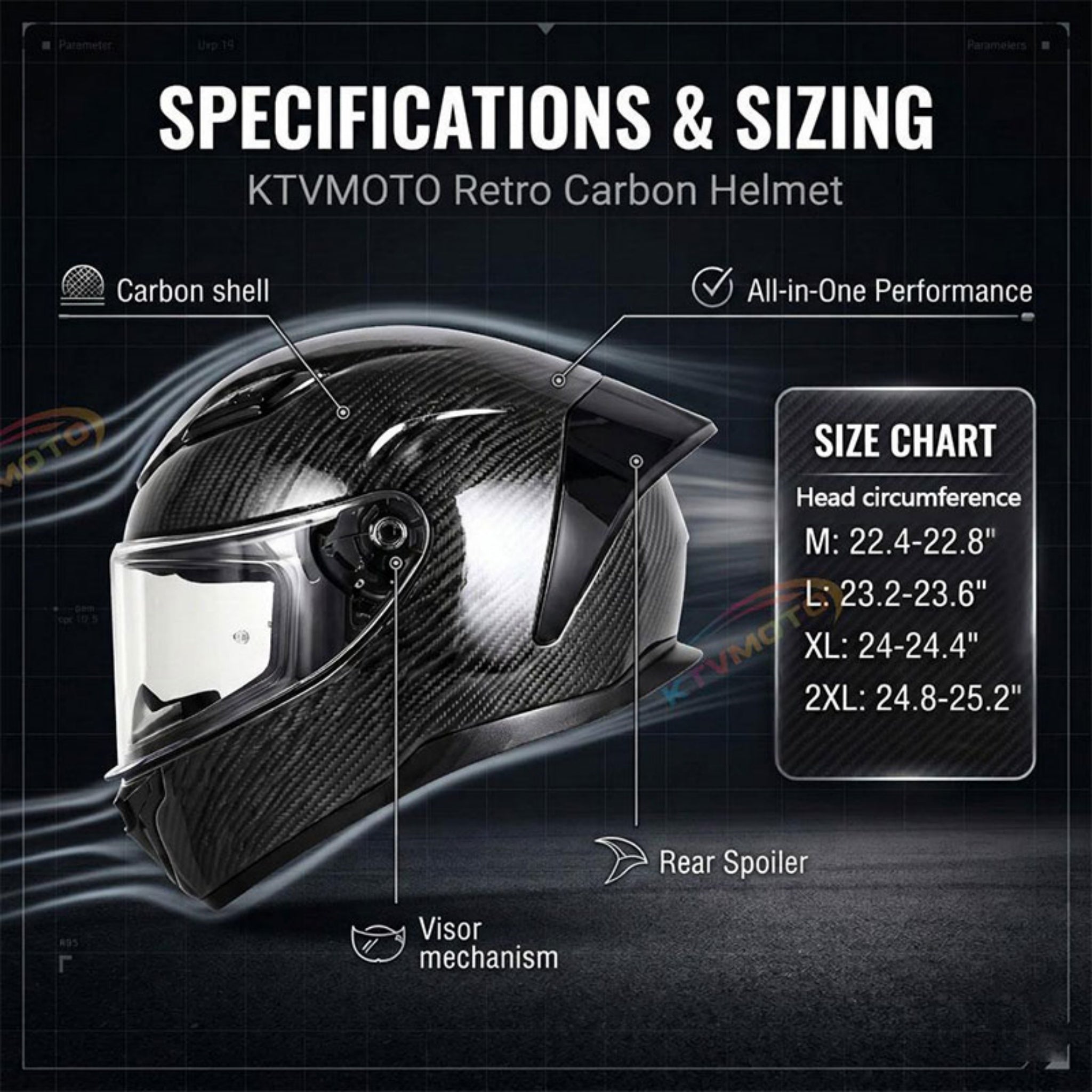 Carbon fiber textured motorcycle helmet racing equipment — I56