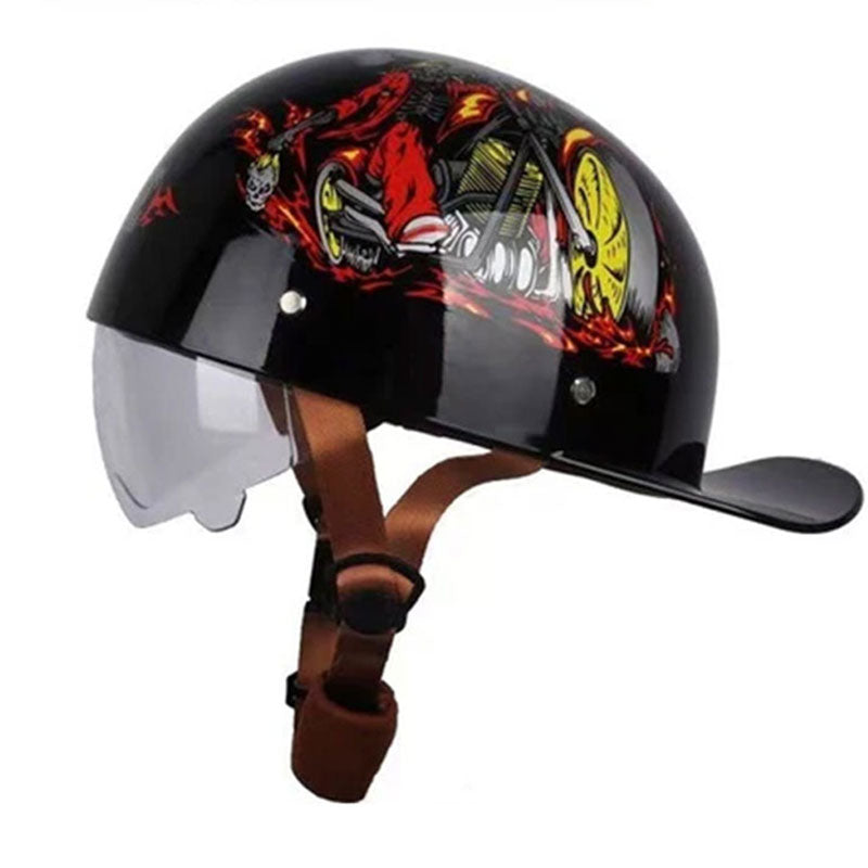 Baseball Motorcycle Helmet DOT Certification - I07