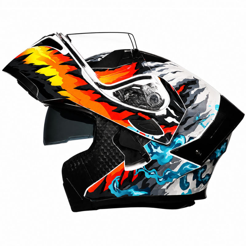 DOT certified motorcycle flip-up helmet-I253