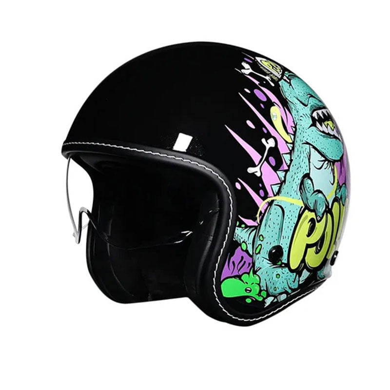 Retro motorcycle helmet, suitable for all seasons-I22