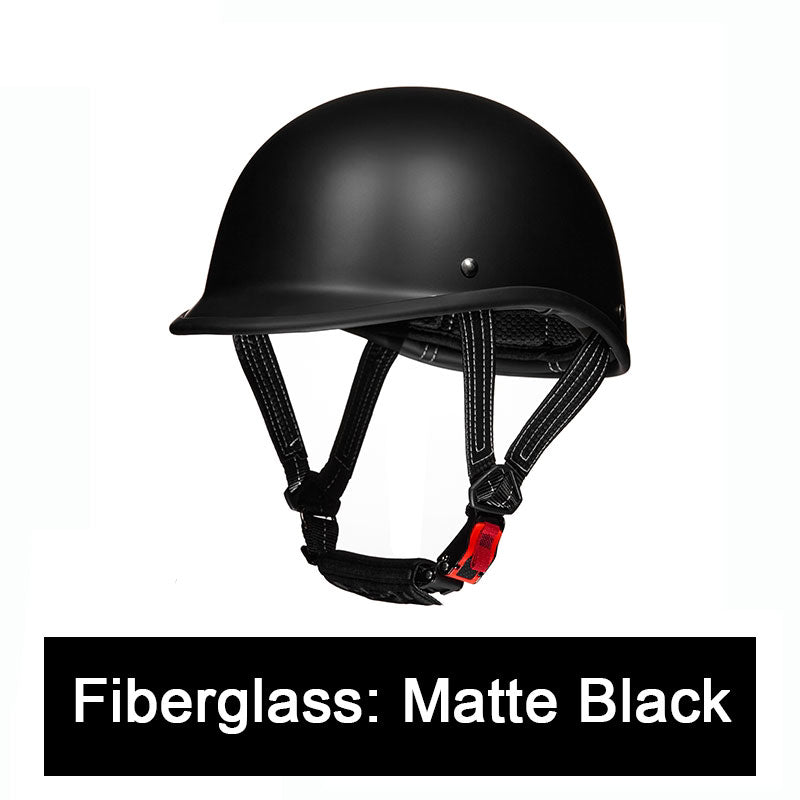 Carbon fiber motorcycle half-helmet cruiser helmet-I52