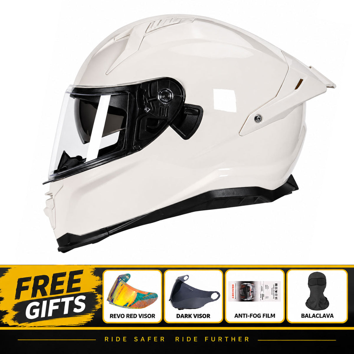 DOT-Certified Trendy Full-Face Motorcycle Helmets for Couples-I301