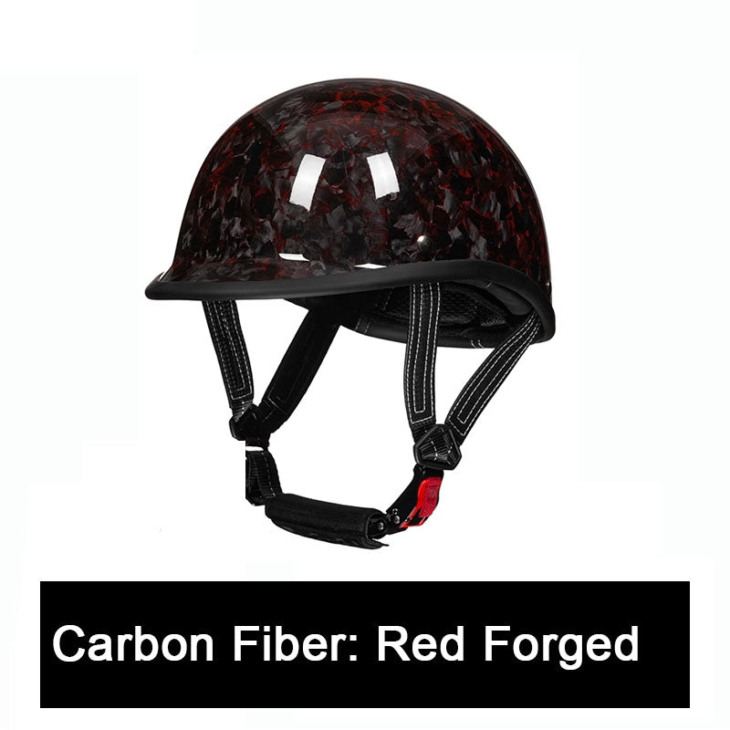 Carbon fiber motorcycle half-helmet cruiser helmet-I52