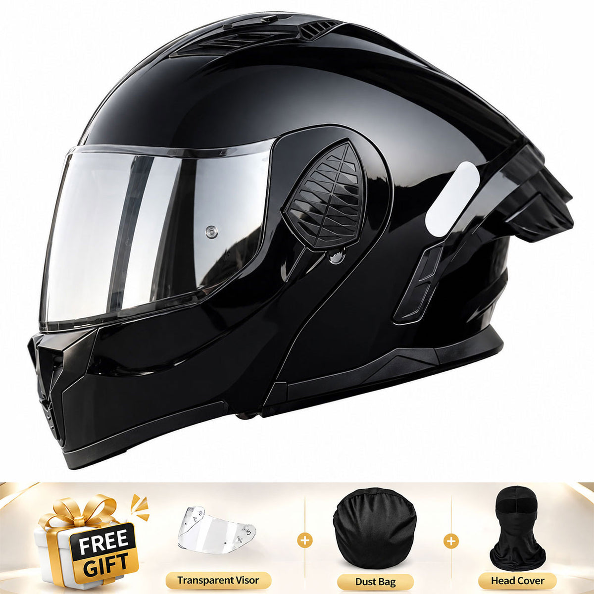 Full-face/Modular Motorcycle Helmet for Cruiser Riding-I306