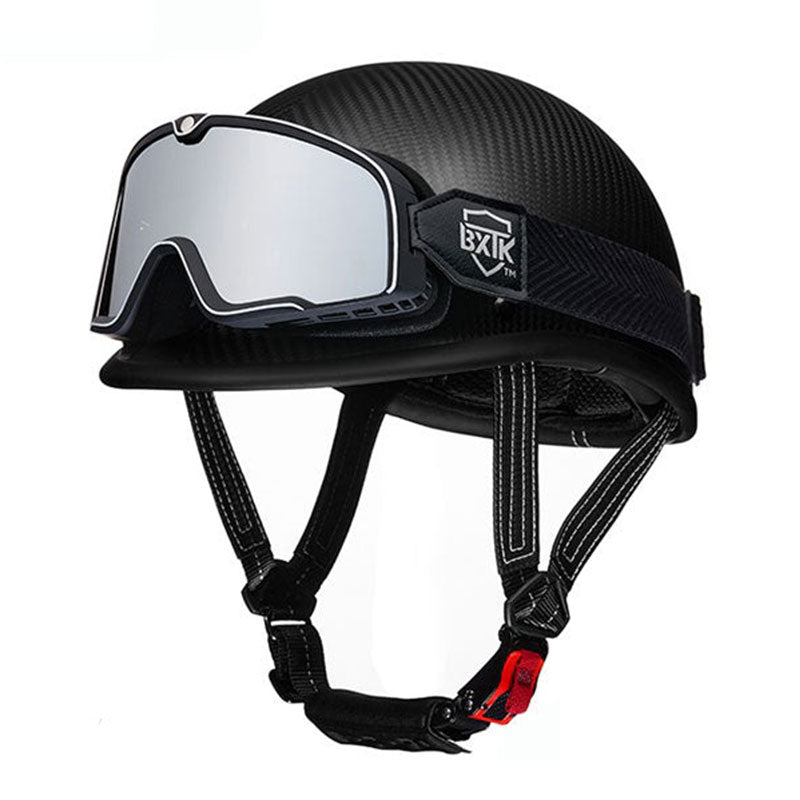 KTVMOTO Carbon fiber motorcycle half-helmet cruiser helmet-I52