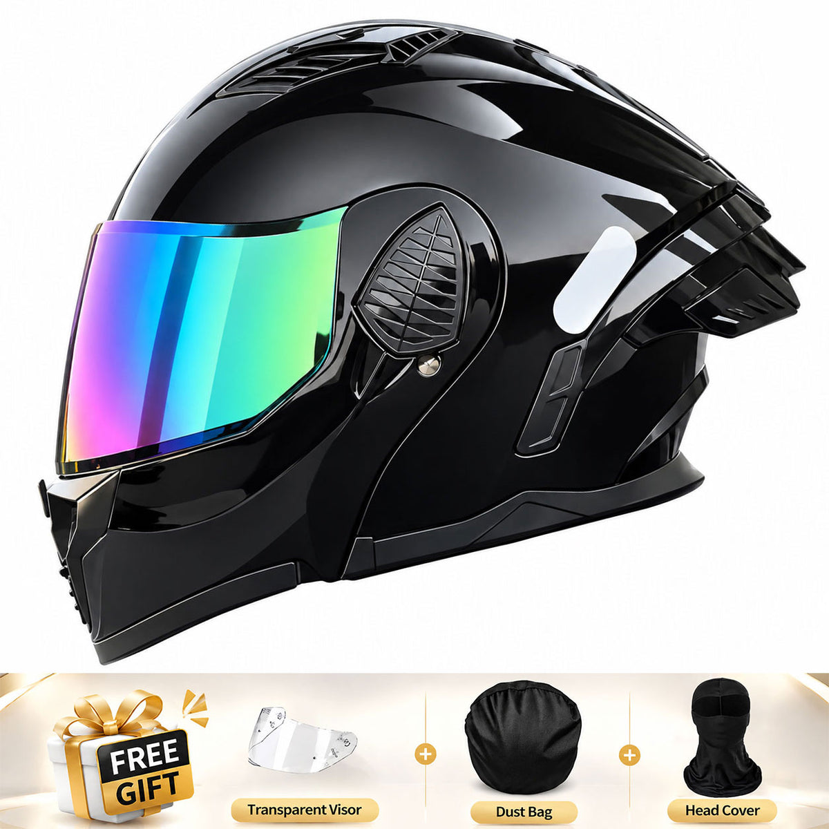 Full-face/Modular Motorcycle Helmet for Cruiser Riding-I306