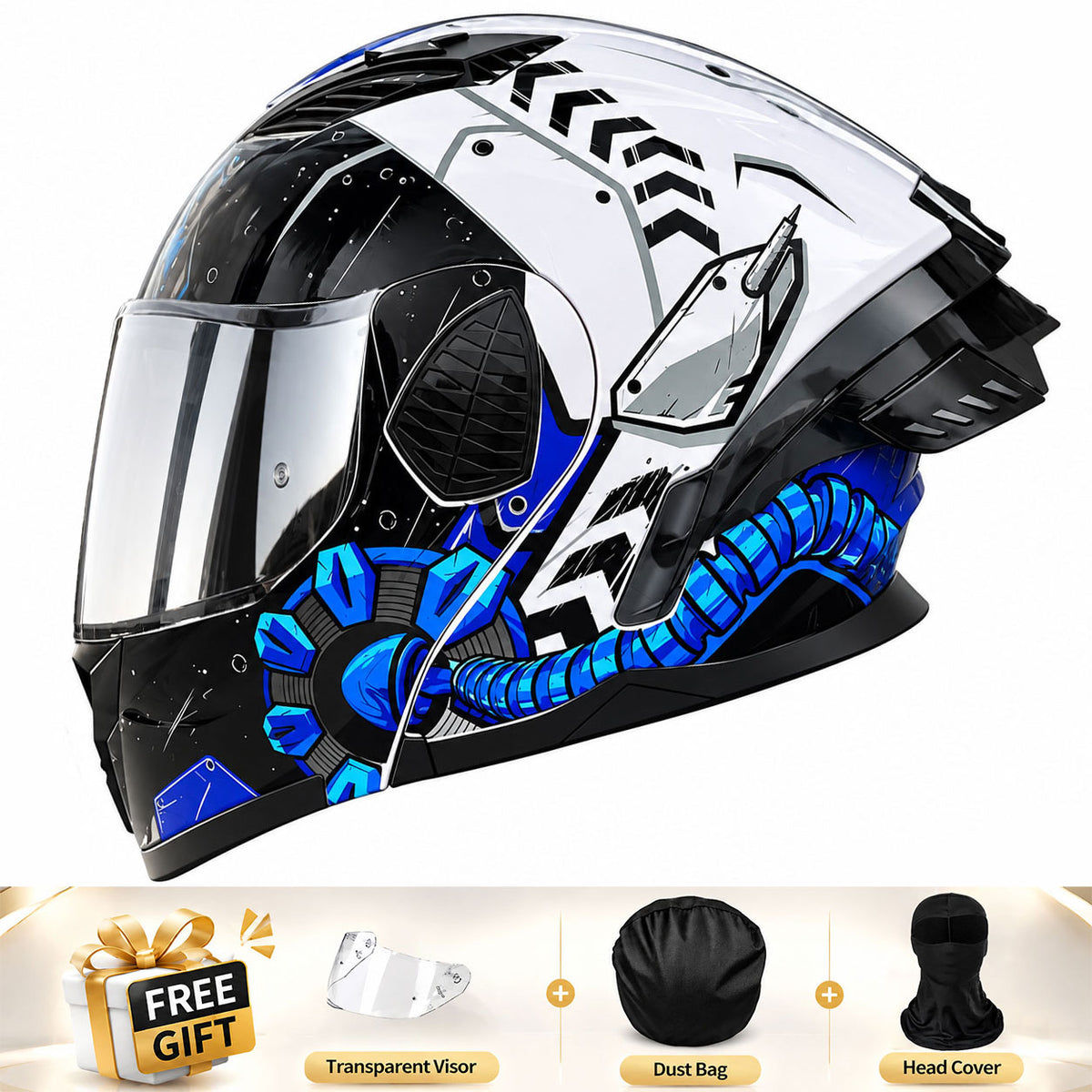 Full-face/Modular Motorcycle Helmet for Cruiser Riding-I306