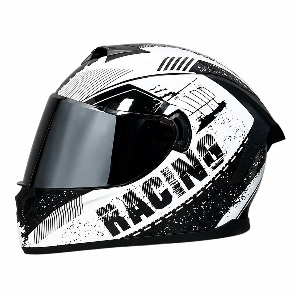 Silver-plated visor for full-face motorcycle helmet-I208
