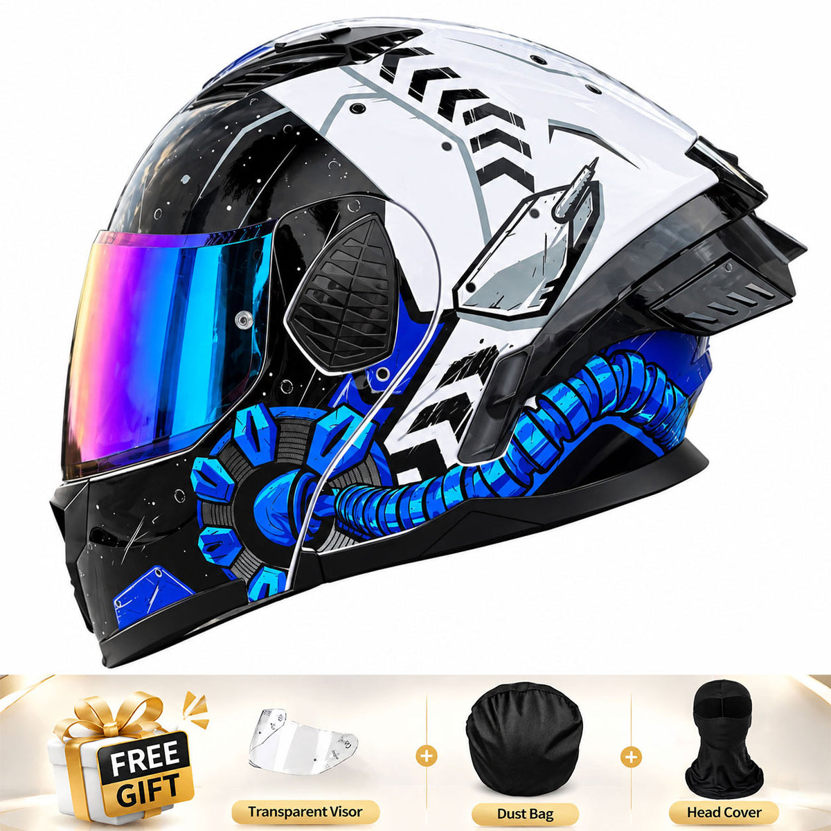 Full-face/Modular Motorcycle Helmet for Cruiser Riding-I306