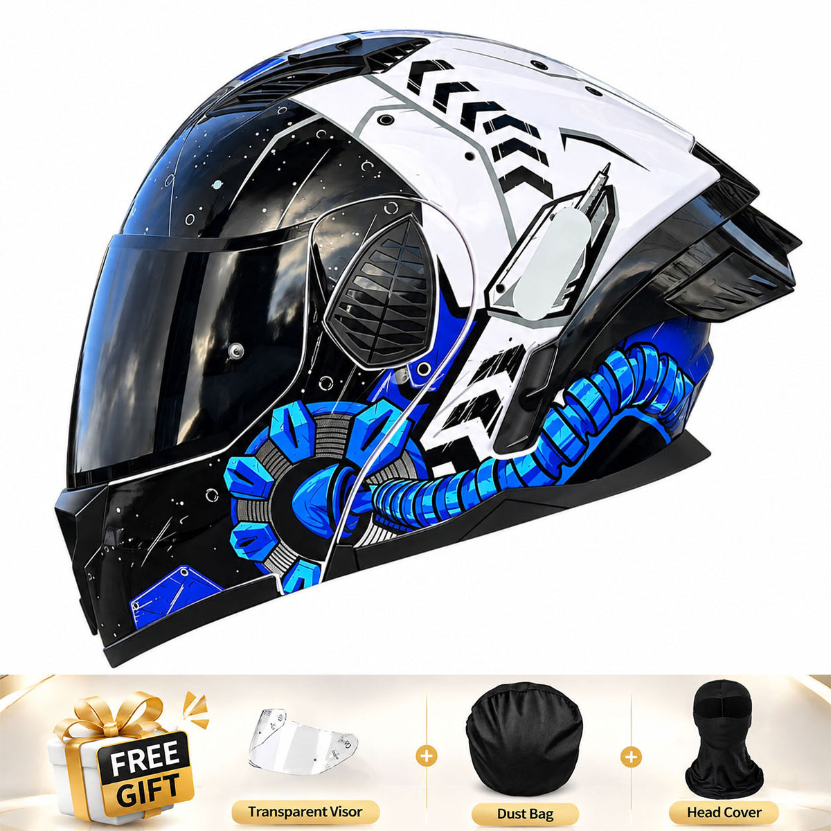 Full-face/Modular Motorcycle Helmet for Cruiser Riding-I306
