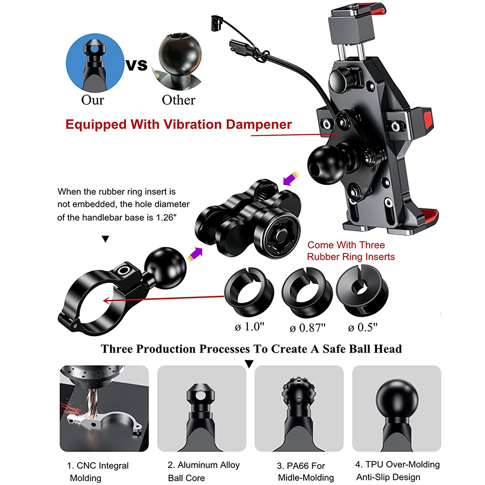Aluminum Alloy 720° Rotating Motorcycle Bicycle Stand-M25
