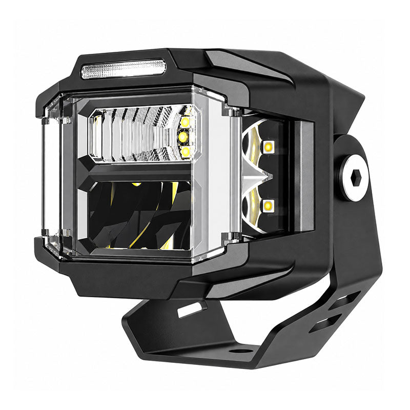 KTVMOTO Motorcycle LED Driving Light with Dual Color Beam-D29