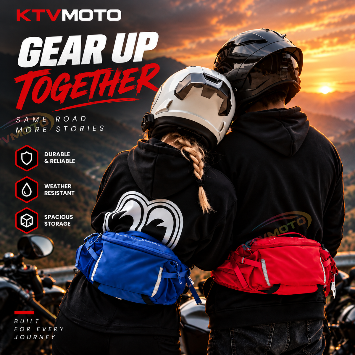 KTVMOTO Waterproof Motorcycle Waist/Crossbody Bag-B28