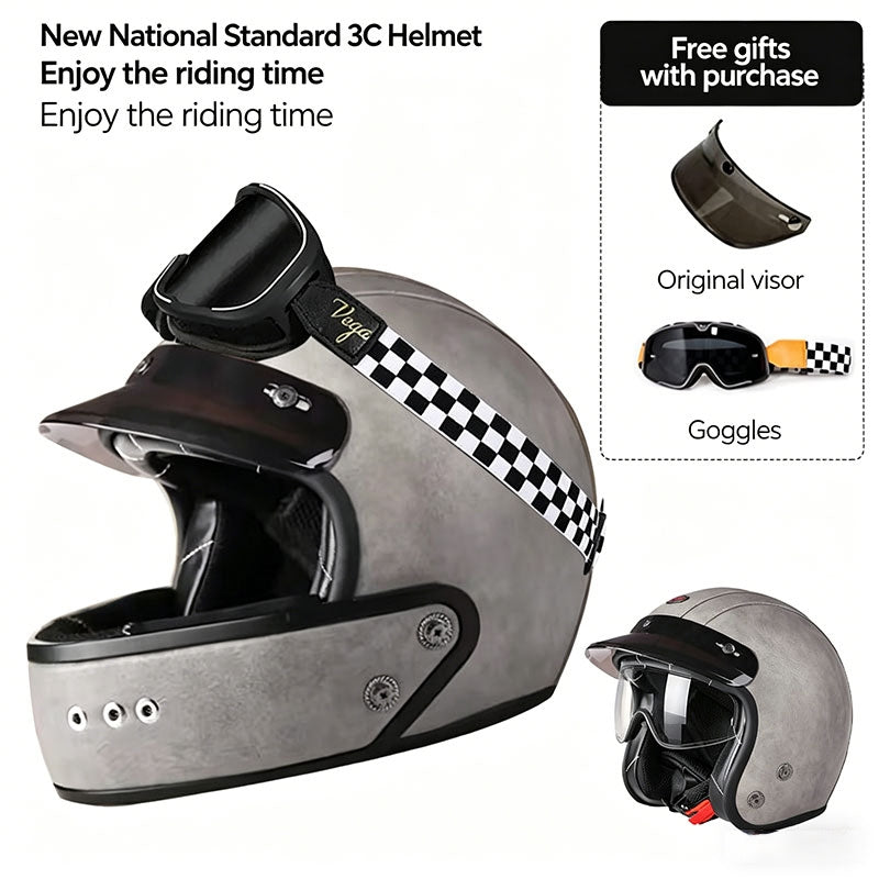 Retro-Style Sport Motorcycle Helmet – I36