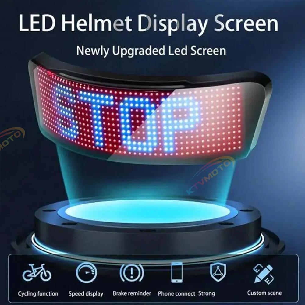 LED Motorcycle, Bicycle, and Electric Bike Sensor Helmet Display-D20