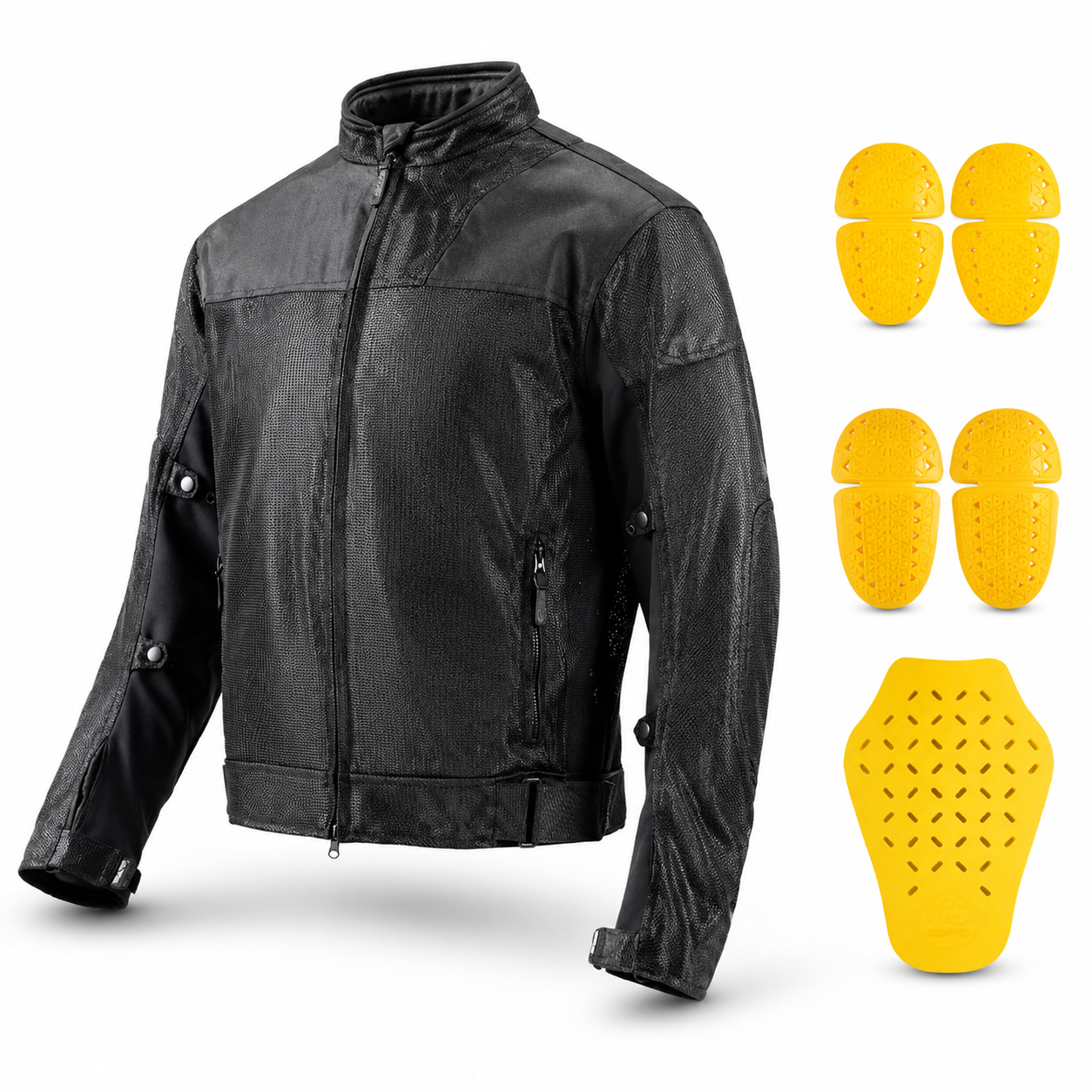 Breathable motorcycle riding gear with CE Level 2 armor-J96