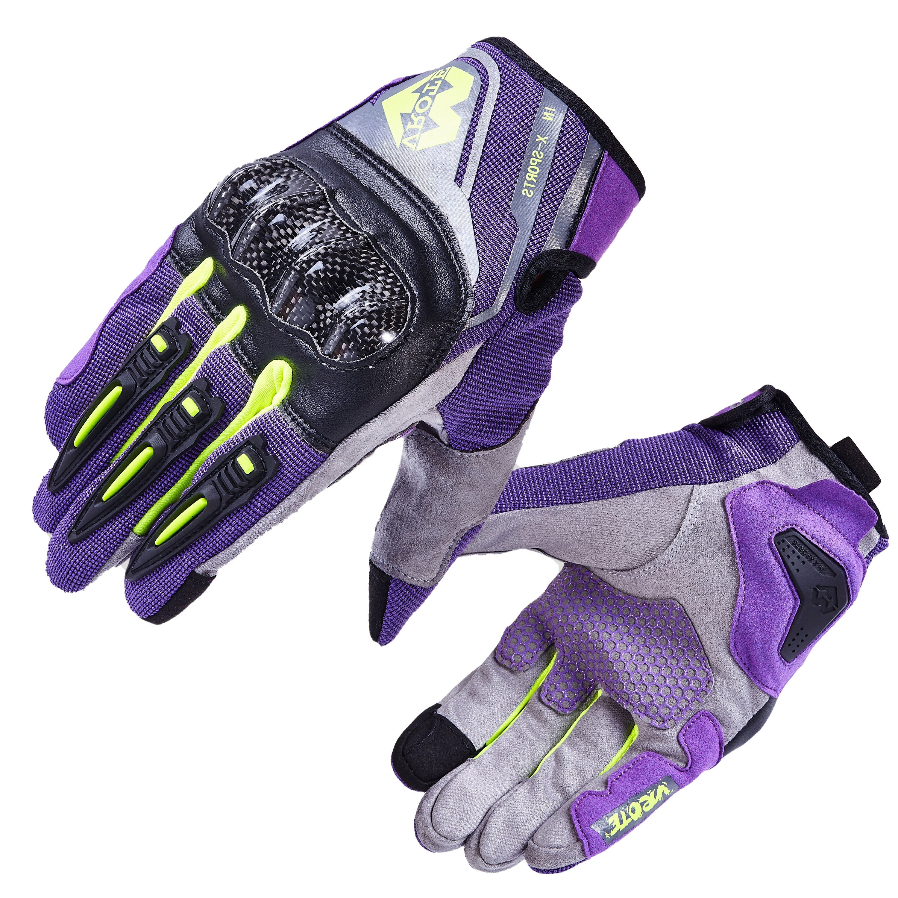 Flame-style motorcycle riding gloves made of carbon fiber-G87