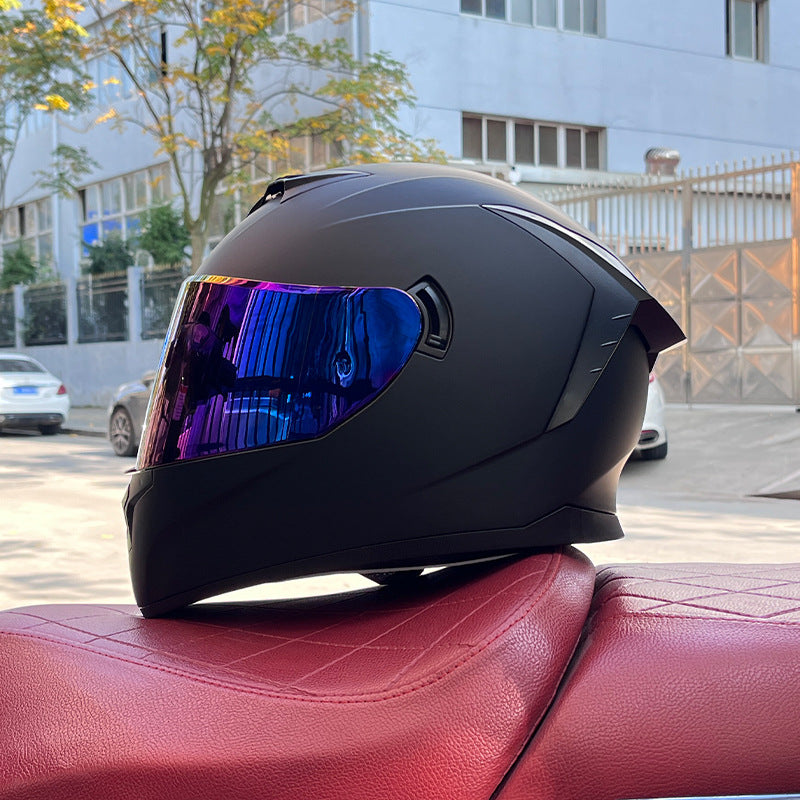 Dual-visor street helmet for sportbikes-I157