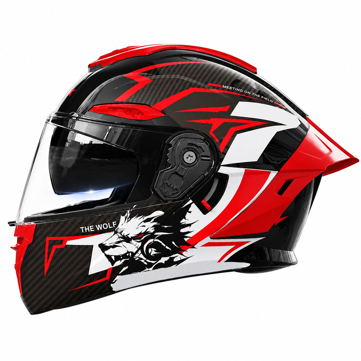 DOT-Certified Modular Motorcycle Helmet with Dual Visors (All-Season)-I287