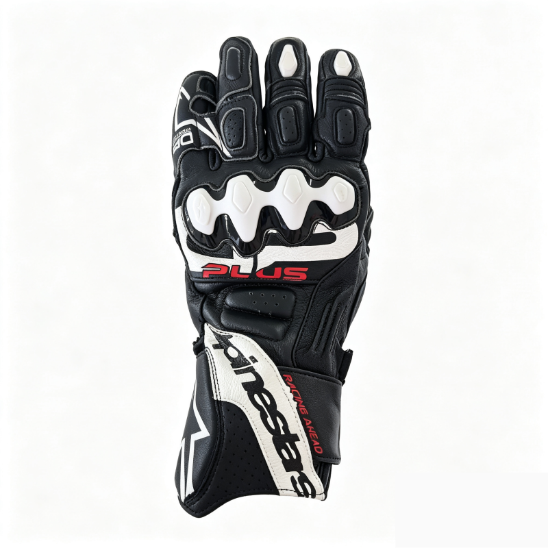 Touchscreen sheepskin motorcycle gloves-G91