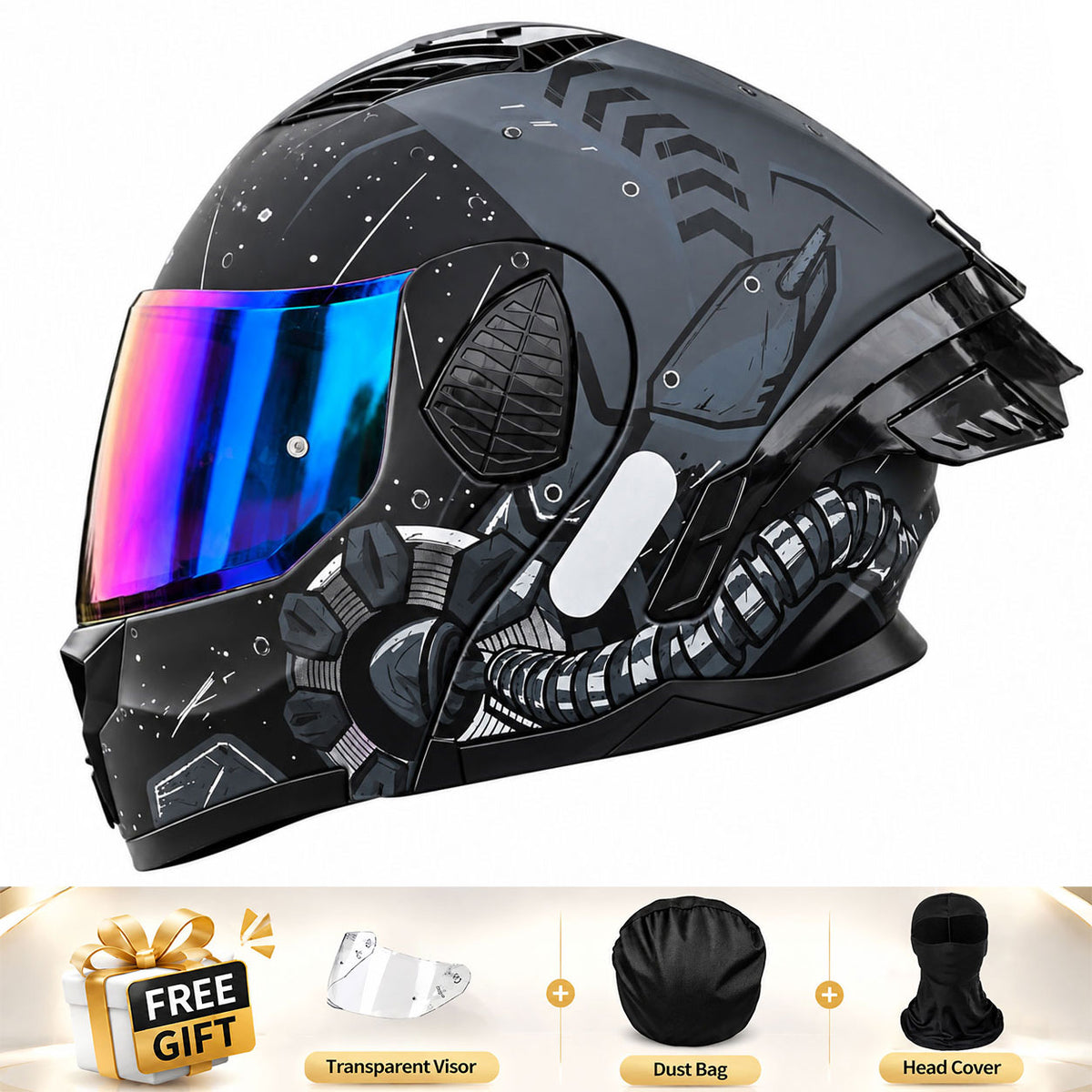 Full-face/Modular Motorcycle Helmet for Cruiser Riding-I306