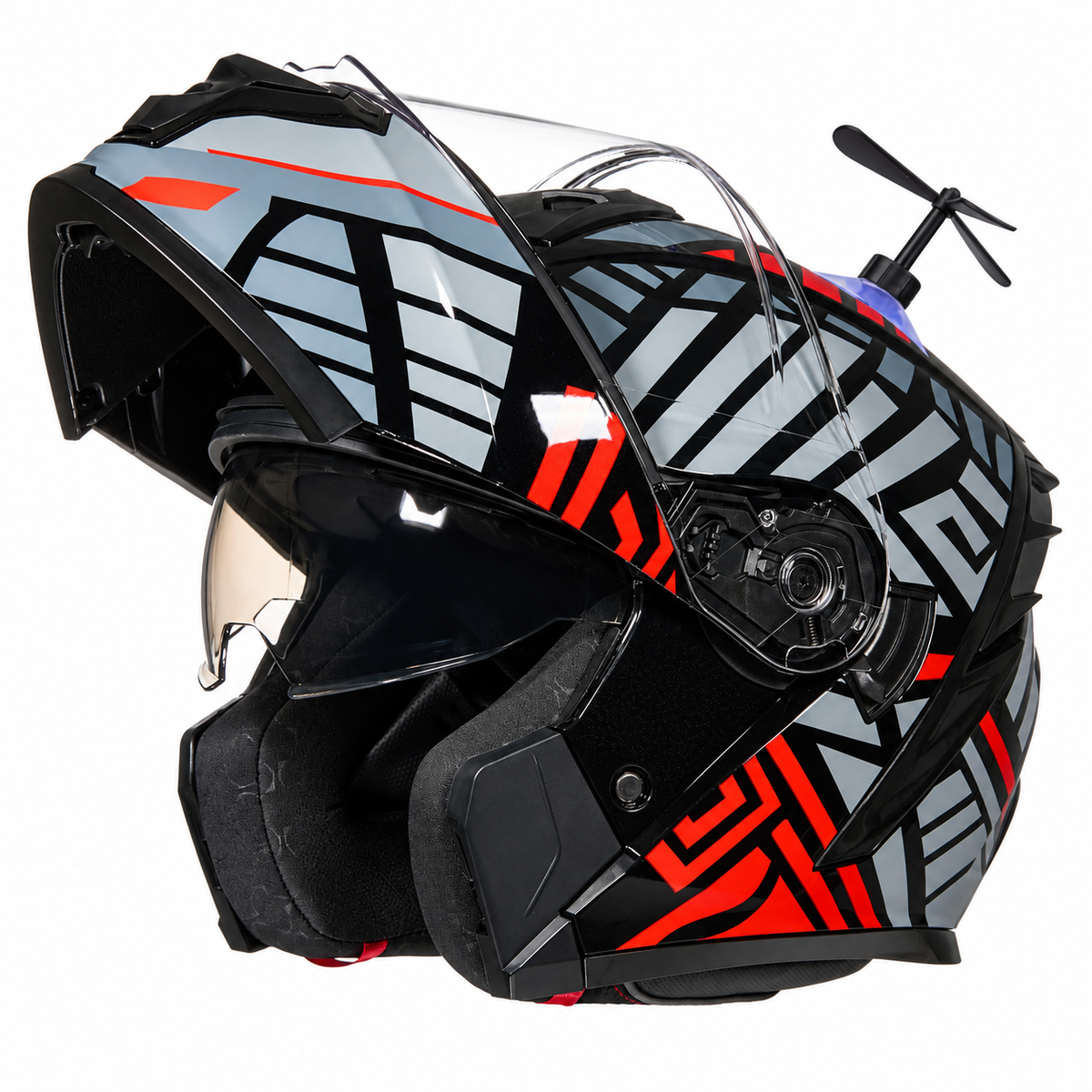 All-Season Windproof and Weather-Resistant Modular Motorcycle Helmet-I279