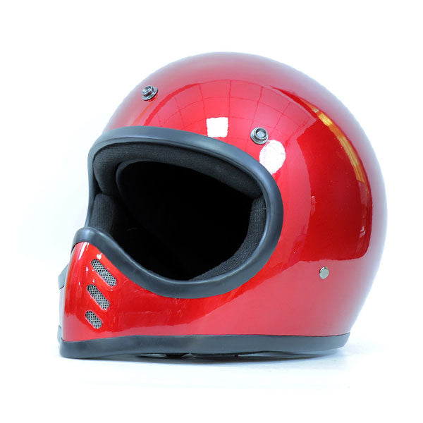 Open-style retro full-face motorcycle helmet-I137