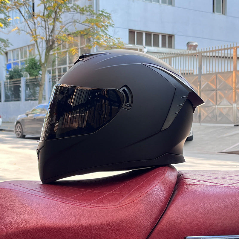 Dual-visor street helmet for sportbikes-I157