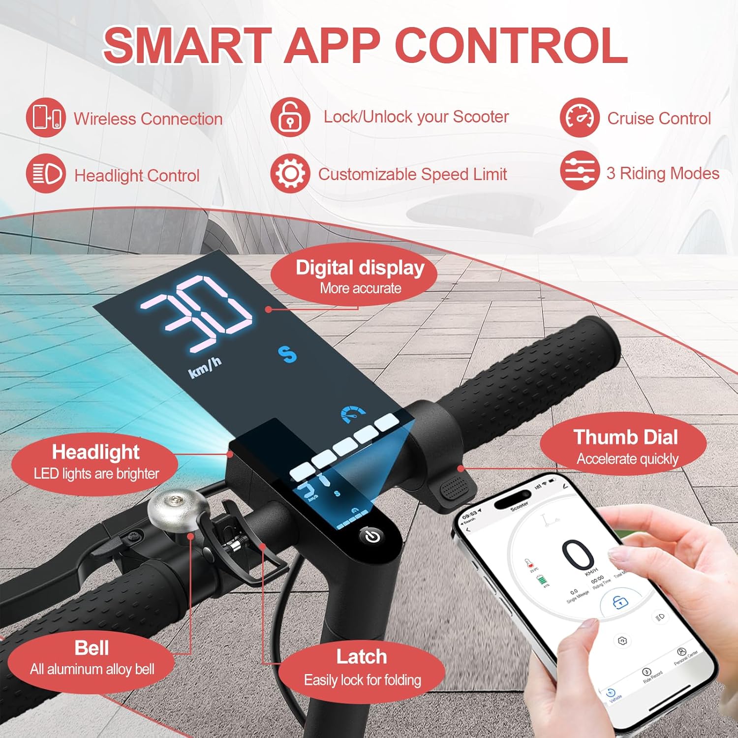 350W Motor Foldable E Scooter - HS-04 Pro