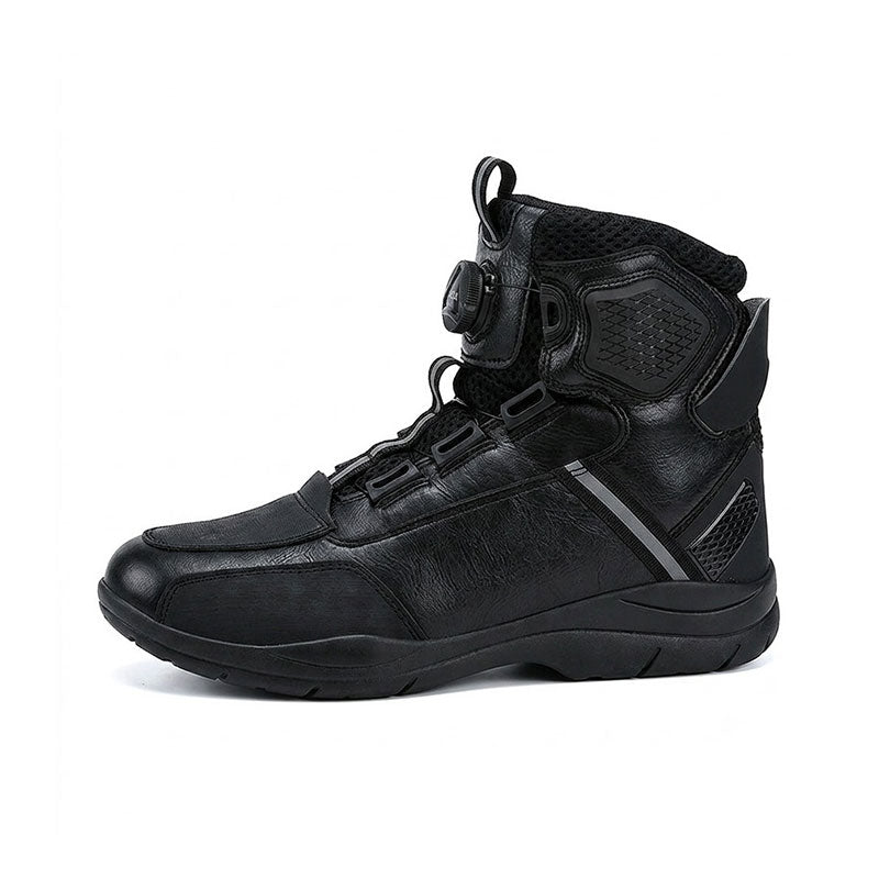 Abrasion-resistant leather motorcycle boots-K87