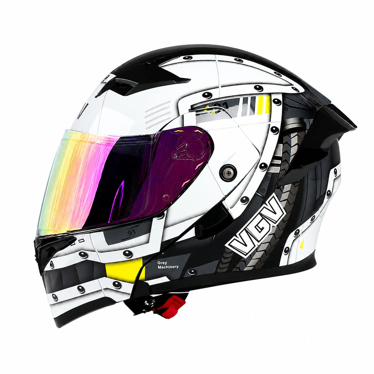 KTVMOTO Motorcycle colored lens flip helmet with built-in Bluetooth - I261