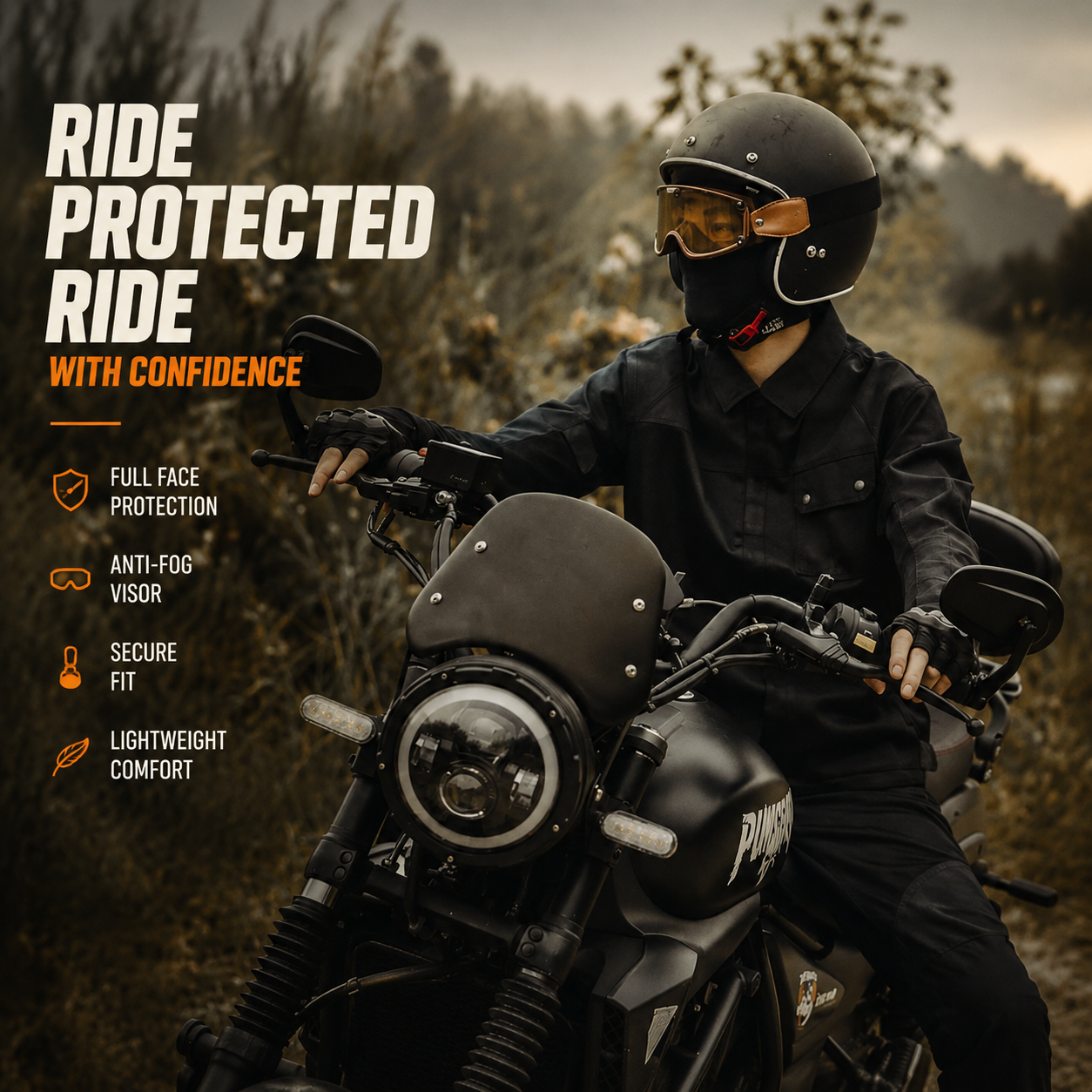 CE certified retro motorcycle riding protective clothing-J86