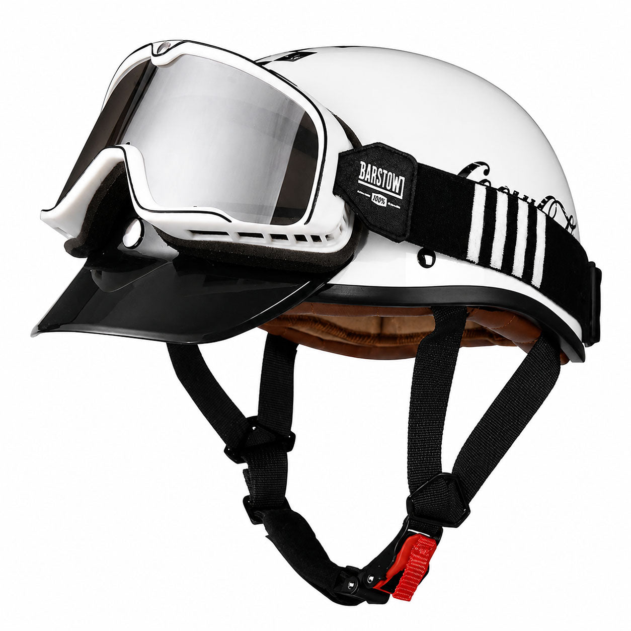Retro half-helmet, summer travel gear-I18