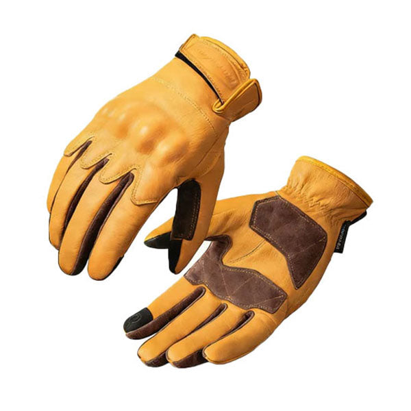 Men's Genuine Leather Retro Motorcycle Gloves - G33