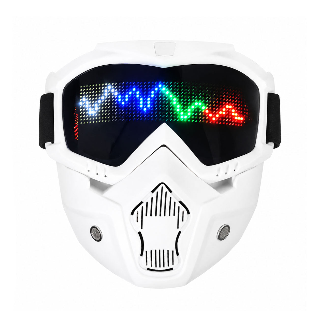 KTVMOTO Motorcycle Cool Dynamic Illuminated Mask and Goggles-H79