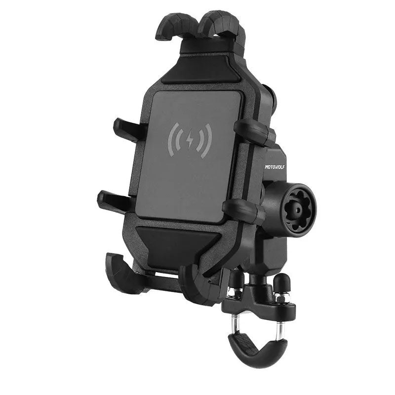 Motorcycle Wireless Charging Phone Holder Handlebar Mounting Accessory - M46
