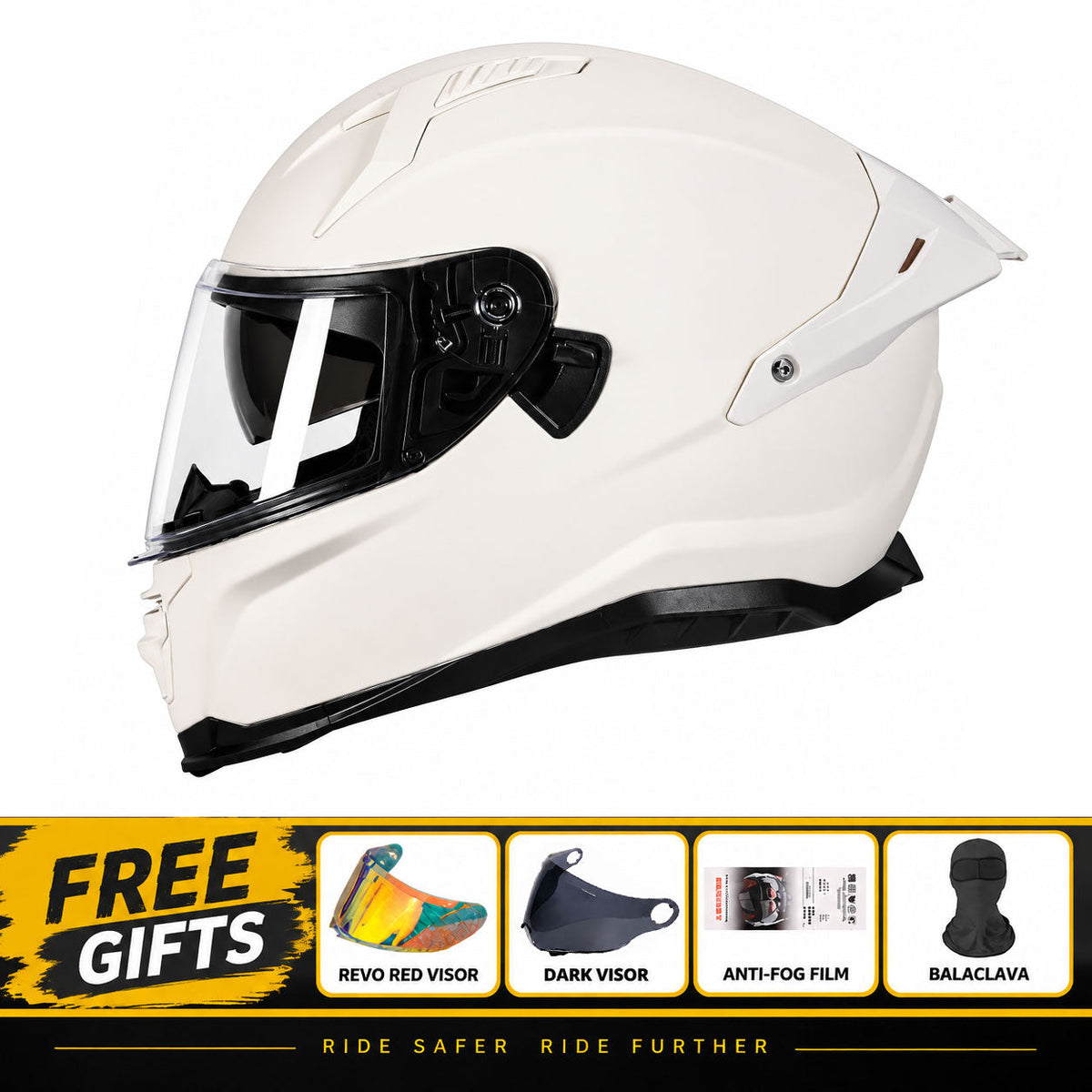 DOT-Certified Trendy Full-Face Motorcycle Helmets for Couples-I301