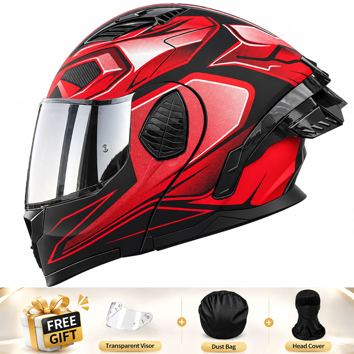 Full-face/Modular Motorcycle Helmet for Cruiser Riding-I306
