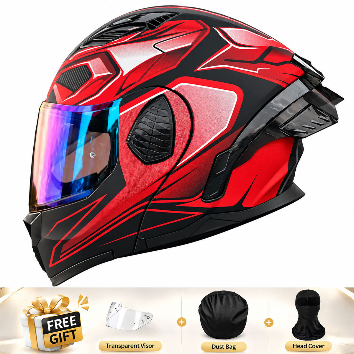 Full-face/Modular Motorcycle Helmet for Cruiser Riding-I306