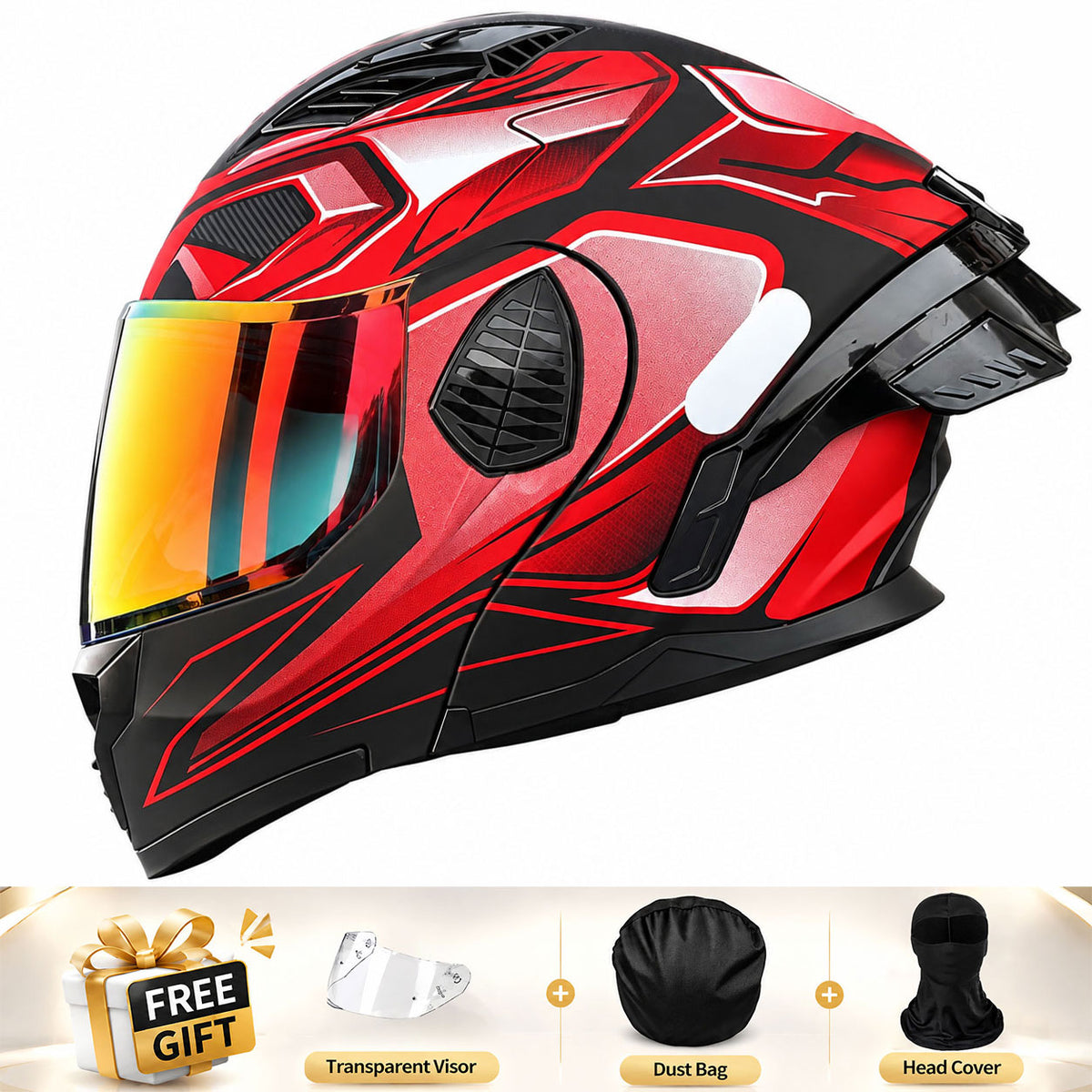 Full-face/Modular Motorcycle Helmet for Cruiser Riding-I306