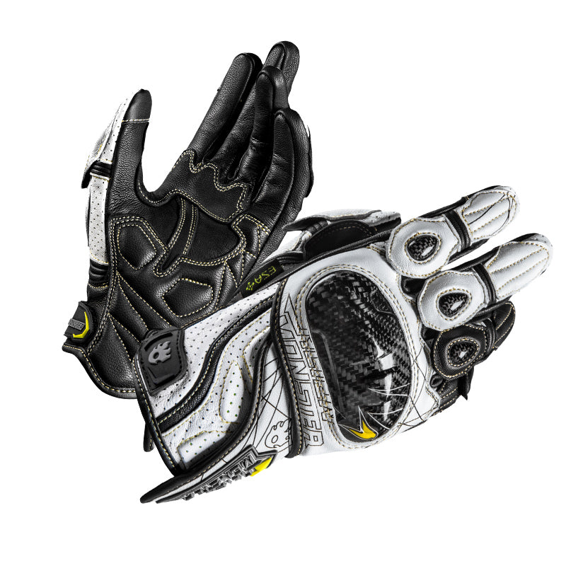 CE2 certified carbon fiber genuine leather competitive track cycling gloves-G23